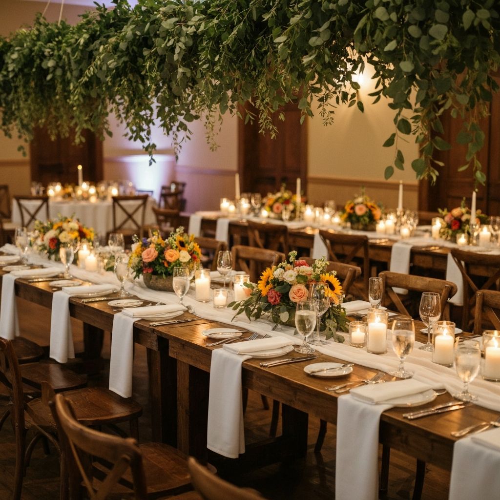 Elegant reception table setting
